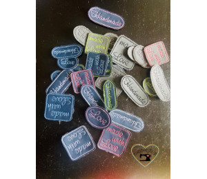 Stickserie - 95 Handmade Tags Labels